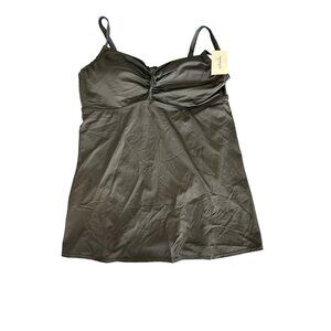 Swimsuits For All Womens Black Swimdress 24D/DD NWT Swimsuit 24D 24DD Plus 24